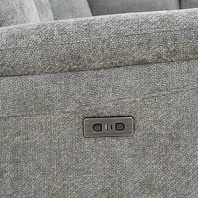 Mattheus Power Sectional with Cooler + 3 Recliners