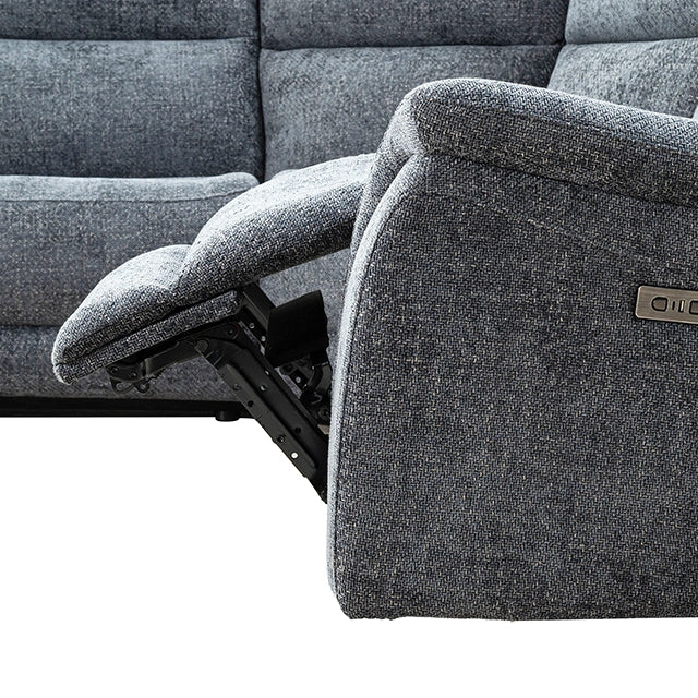 Mattheus Power Sectional with Cooler + 3 Recliners