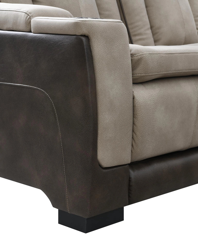 U78 Sand Power Reclining With Pwr Headrest-Reading Light-Magzine Pocket-Storage Arms-Usb And Wireles
