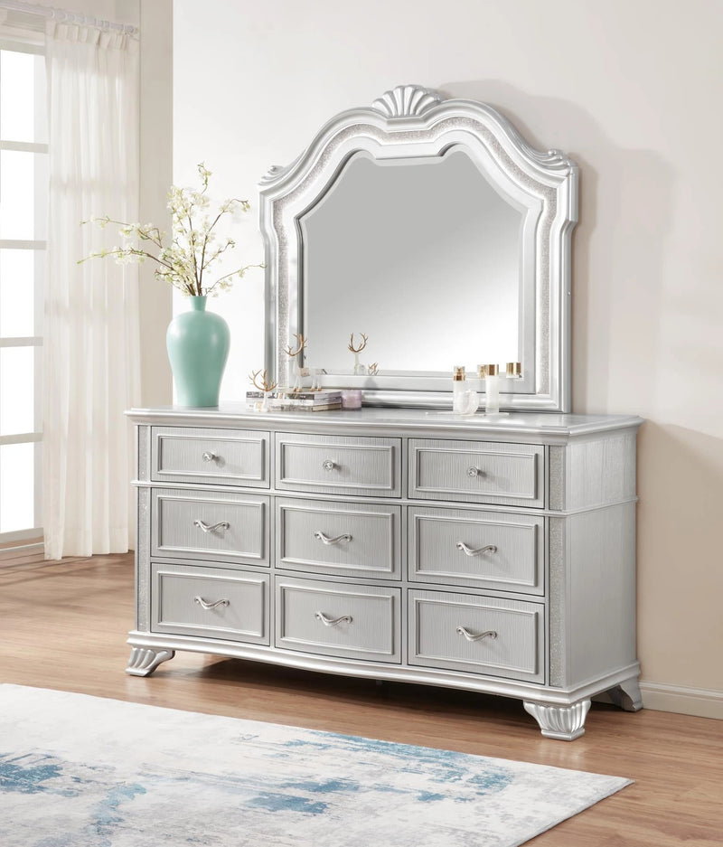 Silver Queen Bed
