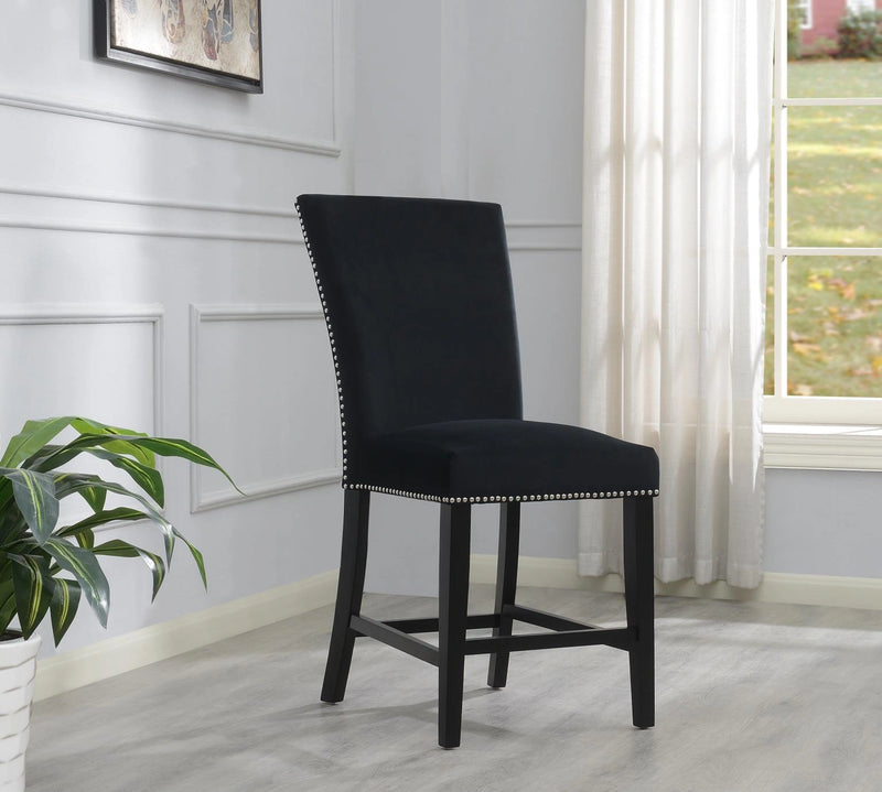 Gray Velvet Counter Chair (Price Per Chair/Moq 2)
