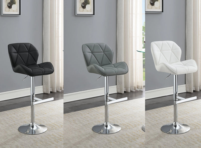 Antonio GRAY LEATHER PU BAR STOOL - ST130-GRY