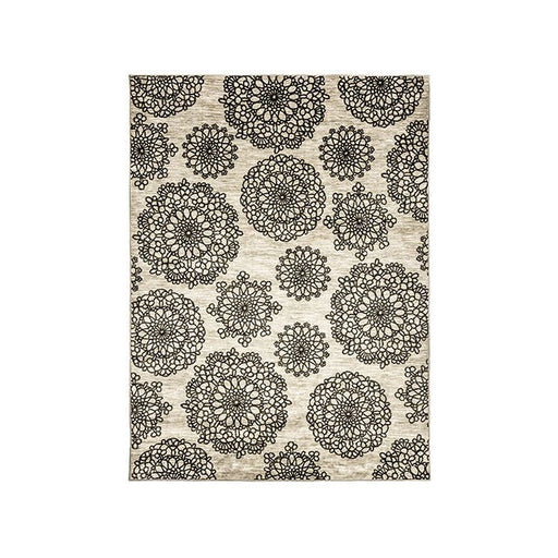 FOA East Acanthus area rug in small and medium sizes with an ornate botanical pattern