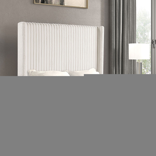 Cadwell E.King, Queen, & Full Bed White, Gray, & Black