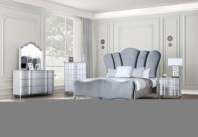 Melodi Parc E.King & Queen Bed Black & Silver